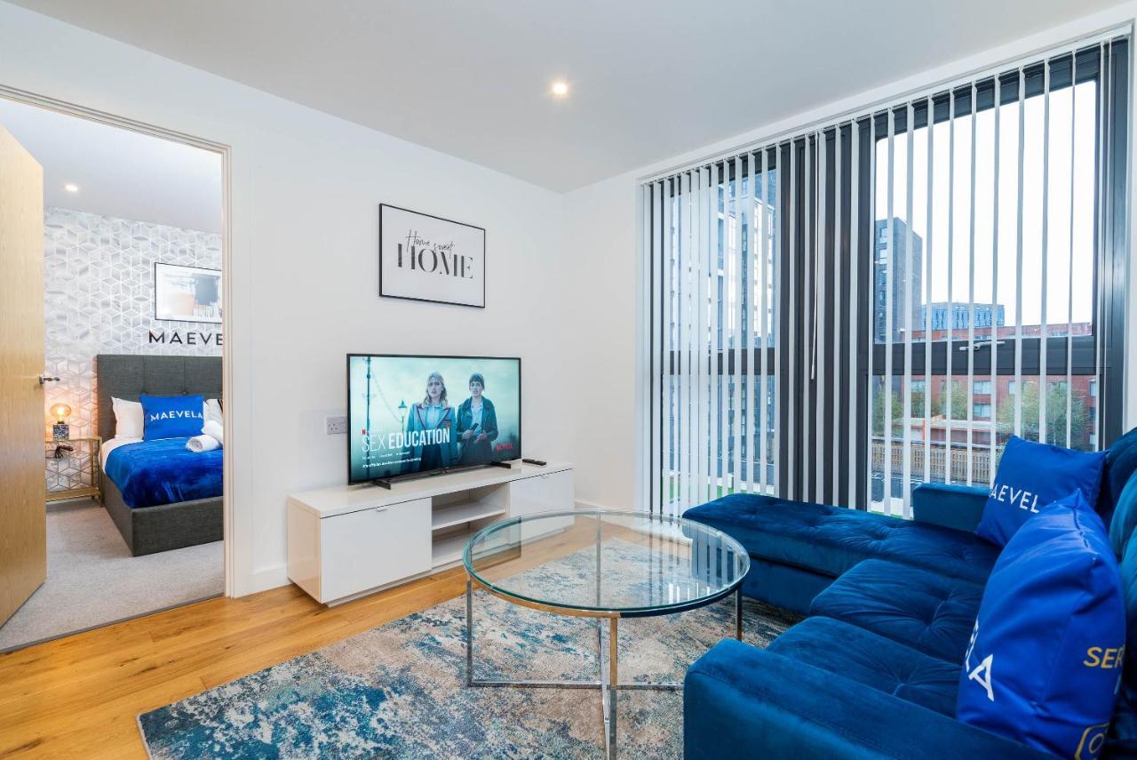 Maevela Apartments - Luxury Broad St Apartment - 2 Bed, 2 Bath - City Centre/Cube/Mailbox - With Underground Parking ✓- L Shape Sofa, Large 50 Inch Smart Tv With Free Netflix & Wifi Birmingham Buitenkant foto